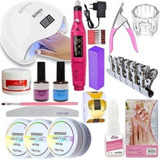 Kit De Unha Gel Completo Manicure Iniciante Nº 30