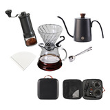 Kit Molino De Cafe Manual Cafetera Portátil Para Camping