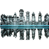 Ajedrez De Cristal Juego De Mesa Chess 35 Cm Env Msi