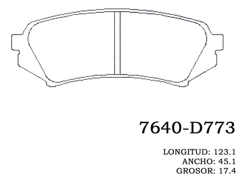 Pastilla De Freno Trasera Toyota Land Cruiser Machito 7640 Foto 2