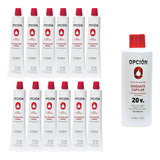 12 Tinturas Opción Profesional 60g + 1 Oxidante 900ml - 3c