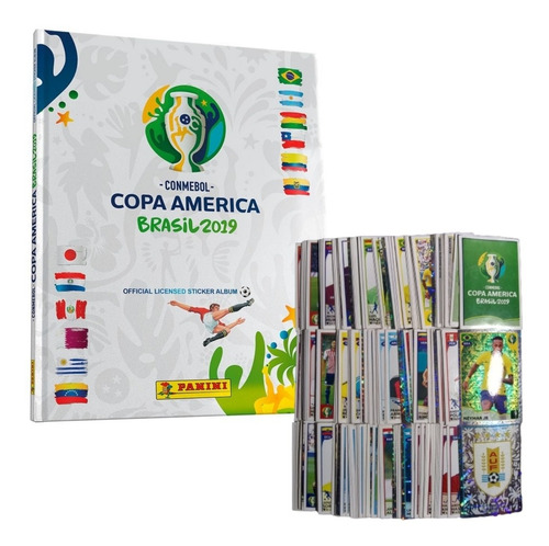 Álbum Pasta Dura Copa América Brasil 2019 + 50 Estampas 