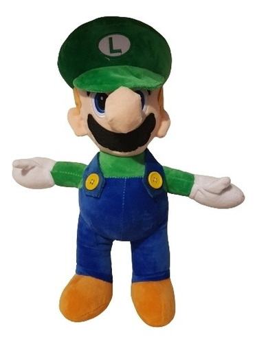 Peluche Luigi De Súper Mario Nintendo 34cm Altura