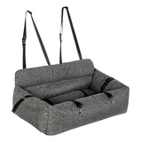 Asiento De Coche Para Perros, Sofá, Almohadilla Lino Gris