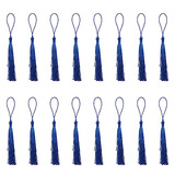 50 Mini Borlas De Seda Para Manualidades, Azul Royal