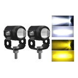 Par Faros De Lupa 60w Luz Auxiliar Niebla Led Para Moto Auto