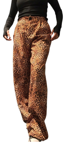 Pantalon De Vestir Sastrero Animal Print Nung Mujer Naif-