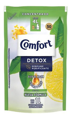 Comfort Suavizante Concentrado Detox Doypack 1lt