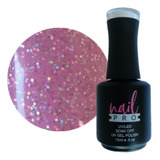 Gel Polish Color Rosa Pastel Glitter X158nail Pro Permanente