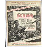 Errol Flynn Kim De La India Aviso Publicitario De 1951 M G M