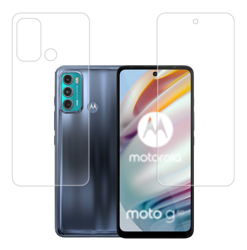 Micas De Hidrogel Delantera Y Trasera Para Motorola Moto G60