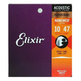 Elixir Cuerdas Para Guitarra Acústica De Bronce 10-47 