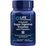 Life Extension Enzimas Digestivas Probióticos 60 Caps Sfn Sabor Natural