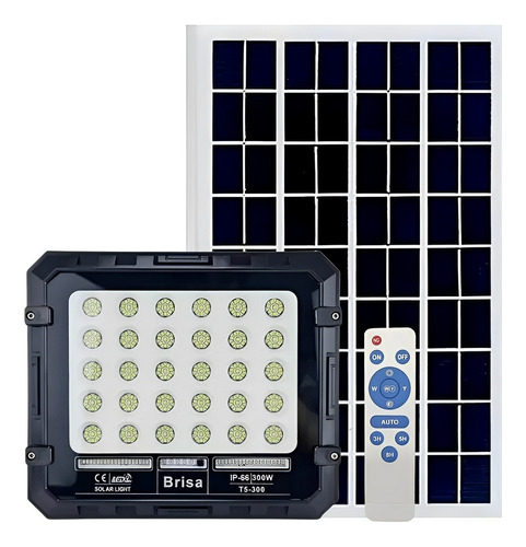 Luminaria Refletor Solar Led 100w Forte Campo Área Externa