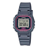 Relógio Casio Illuminator Feminino Cinza Mini La-20wh-8adf