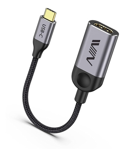 Adaptador Convertidor Usb-c A Hdmi 4k En Aluminio Pc Android