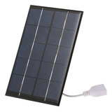 Carregador Solar Portátil De 2w/5v Com Porta Usb