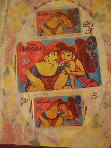 Tarjeta Telefonica Disney Colecc Hercules 3 Serie F47 Usada2