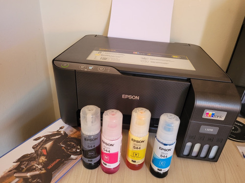 Impressora Multifuncional Epson Ecotank L3210 Usada + Tintas