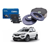 Kit Disco Pastilha Freio Dianteiro Sandero Stepway 1.6 2017