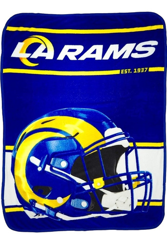 Nfl Cobertor Individual Los Angeles Rams Medidas: 117x152cm