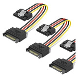 Set De 3 Cables De Extension De Alimentacion Sata