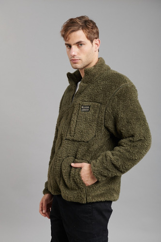 Campera Vicus Soft Fleece Pocket Verde Militar