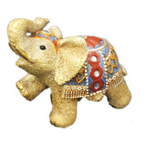 Elefante Enfeite Decorativo Indiano De Resina Sorte