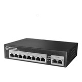 Switch 8 Puertos Poe + 2 Uplink Glc 10/100mbps Rj45