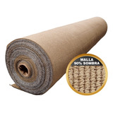 Malla Sombra Raschel 90% Por Rollo 2x25m Beige