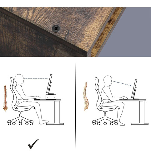 Songmics Soporte Para Monitor De Computadora, Elevador De Ma