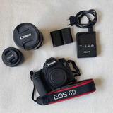 Câmera Canon Eos 6d + 24-105mm Kit + 50mm 1.8