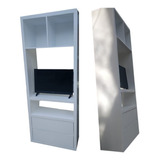 Imperdible Mueble Tv Modular Rack Laqueado Vajillero Outlet