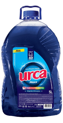 Lava Roupas Líquido Azul Urca Maxx Galão 5 L Atacado Revenda