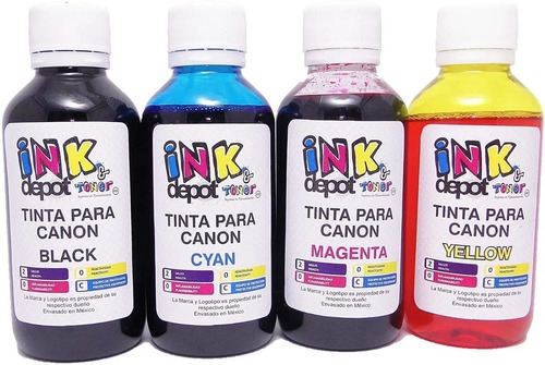 4 De 250ml Tinta Premium Compatible Canon Gi-10