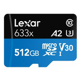 Tarjeta De Memoria Lexar Lsdmi512gbbap633a  High-performance 633x Con Adaptador Sd 512gb