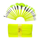 Set 24 Brochas The Neon Yellow De Beauty Creations