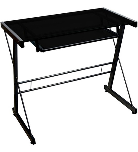 Mesa Rectangular De Vidrio Templado Walker Edison- Negro