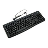 Teclado Logitech K120 Com Fio Cabo Usb Abnt2 Com Ç Resistente Água Nota Fiscal 3 Anos Garantia