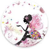 Pink Butterfly Girl Mouse Pad, Butterflies Gaming Mouse...
