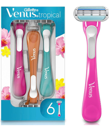 Aparelho De Depilação Tropical Venus Gillette Caixa 6 Und