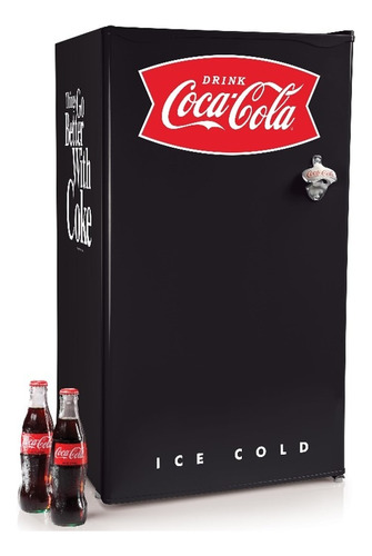 Heladera Refrigerador 90 Litros Diseño Coca Cola Con Freezer