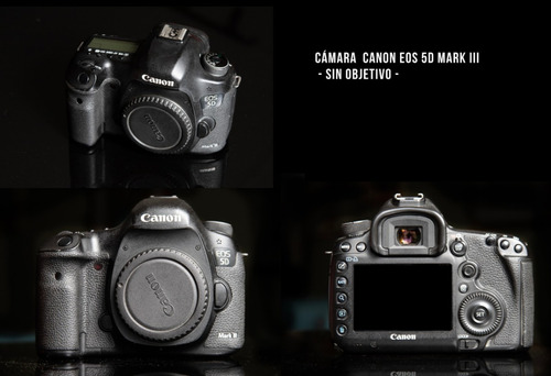  Canon Eos 5d Mark Iii Dslr Color  Negro