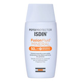 Fotoprotector Isdin Fusion Fluido Spf 50+ Mineral Protector Solar Piel Sensible