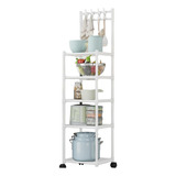 Estante Rack 5 Niveles Multifuncional P/ Cocina Baño Jardín