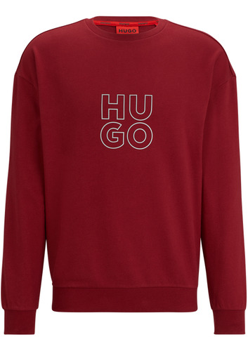 Sudadera Para Hombre Hugo Relaxed Fit Estilo Loungewear