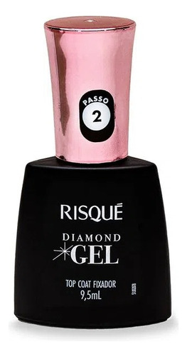 Risqué Top Coat Fixador Diamond Gel Cremoso S2