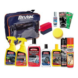 Kit Lavado Premium Azul-5 12 Productos Revigal + Bolso
