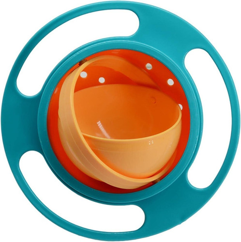 Plato Gyro Bowl Antiderrame 360 Niños Bebe Taza Plato Bebe