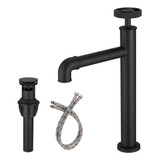 Bathlavish Grifo De Lavabo De Recipiente Negro, Grifo Alto .